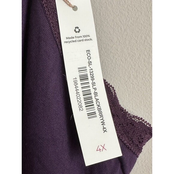 Adore Me Primrose Slip Dress Lingerie W/Lined Cups, Lace,Plus Size 4X Adjustable - Picture 4 of 6